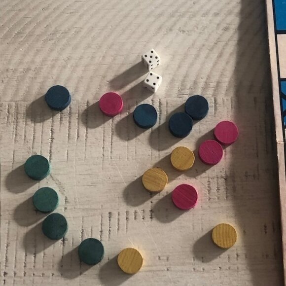 Rare , vintage c. 1950 National Games Pachisi Game of India #3019 - Picture 3 of 10